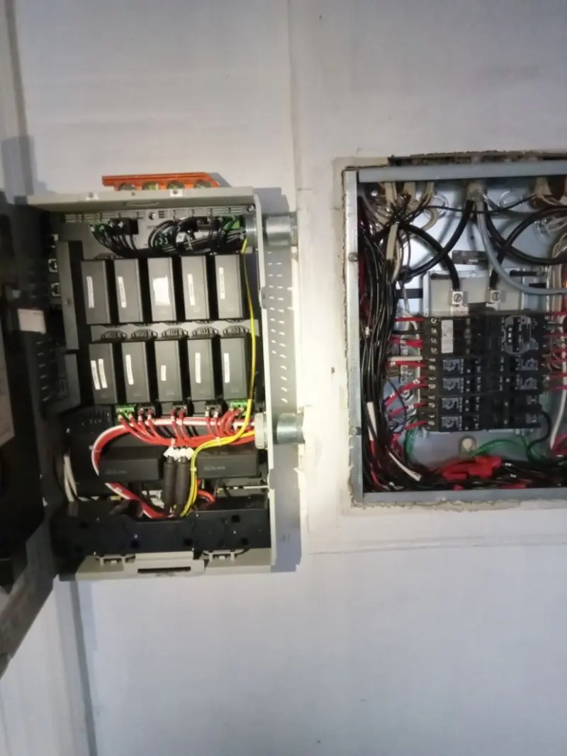 Electrical panel upgrade completed for Security Camera Wiring in San Dimas